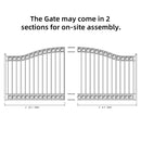 14x6 ft Steel Sliding Driveway Gate