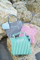 Harbor Canvas Striped Tote