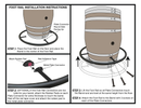 Whiskey & Wine Barrel DIY Bistro Kit — Table Top, Foot Rail & Stools
