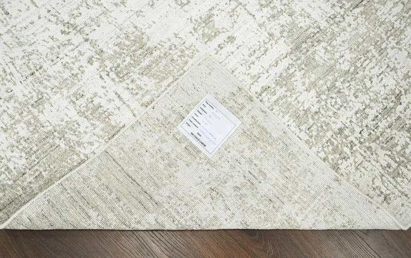 4x6 Beige, Gray Hand Knotted 100% Wool Modern & Contemporary Oriental Area Rug