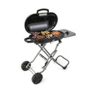 15000 BTU Portable Propane BBQ Grill with Wheels and Side Shelf-Black by LJGDeals