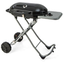 15000 BTU Portable Propane BBQ Grill with Wheels and Side Shelf-Black by LJGDeals