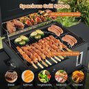 24-Inch Barrel Charcoal Grill with 2 Folding Side Tables and 544 sq.in Cooking Area by LJGDeals