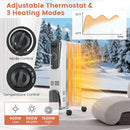 1500W Electric Space Heater with Adjustable Thermostat by LJGDeals