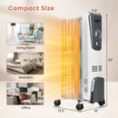 1500W Electric Space Heater with Adjustable Thermostat by DirectDeals