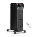 1500W Oil Filled Radiator Heater with Remote Control 3 Modes 24H Timer by LJGDeals