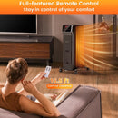1500W Oil Filled Radiator Heater with Remote Control 3 Modes 24H Timer by LJGDeals