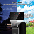 1500W Oil Filled Radiator Heater with Remote Control 3 Modes 24H Timer by LJGDeals