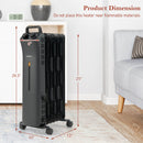 1500W Oil Filled Space Heater with 3-Level Heat by LJGDeals