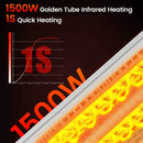 1500W Standing Electric Heater with Double-sided Heating by DirectDeals