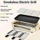 1500W Smokeless Electric Indoor Grill with Removable Non-Stick Plate