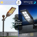 1500W Solar Street Light 30000LM LED Outdoor Waterproof Dusk to Dawn for Yard Lighting IP66 6000K with Bracket and Remote Control