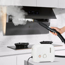 1500W Portable Steam Cleaner with 34 oz Water Tank-White by DirectDeals
