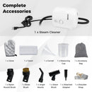 1500W Portable Steam Cleaner with 34 oz Water Tank-White by LJGDeals