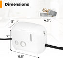1500W Portable Steam Cleaner with 34 oz Water Tank-White by DirectDeals