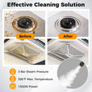 1500W Portable Steam Cleaner with 34 oz Water Tank-White by LJGDeals