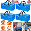 Moving Bags Heavy Duty Storage Totes - Blue 4 Pack by LJGDeals