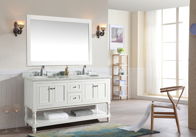 Cape Cod 60" Bathroom Vanity White