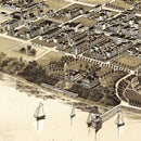 Vintage Map of Newport News, Virginia 1891