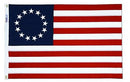 Betsy Ross Polyester Outdoor Flag 3'x5' | Made in USA | High Wind Flag by Flagman of America