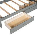 Bunk Bed With Ladders And 2 Storage Drawers