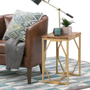 Selma - Handcrafted Metal And Wood Accent Table by HouseOfZazla