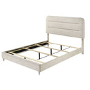 Upholstered Panel Bed, Sleek Lines by HouseOfZazla