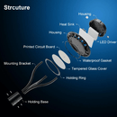 150W Hard Wire LED Post Top UFO Light 21,000LM, ETL Listed LED Post Lights with Photocell 5000K, IP65