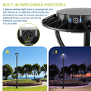150W Hard Wire LED Post Top UFO Light 21,000LM, ETL Listed LED Post Lights with Photocell 5000K, IP65