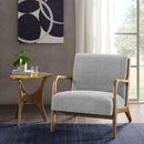 Mid-Century Style Lounge Chair With Upholstered Seat by HouseOfZazla