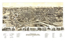Vintage Map of Roanoke, Virginia 1891