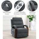 Kayla - Power Recliner With Lift & Heating & Massage (Zero Gravity) - Gray by Unique Piece Furniture