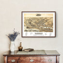 Vintage Map of Waynesboro, Virginia 1891