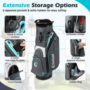 Golf Cart Bag Lightweight Portable Golf Club Organizer Bag by LJGDeals