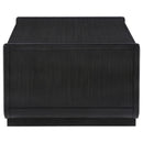 Leandro 2-drawer Wood Cocktail Coffee Table Burnished Black