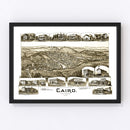 Vintage Map of Cairo, West Virginia 1899