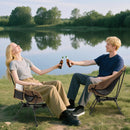 Portable Camping Chair with Compact Carrying Bag-Coffee by LJGDeals