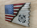 Small Hidden Gun Case with ½ USA Flag and ½ Graphic Design