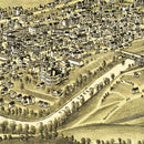 Vintage Map of Clarksburg, West Virginia 1898