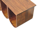 Triple Open Style Coffee Table - Beige / Brown by Unique Piece Furniture