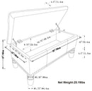 Emily - Storage Ottoman - Cognac