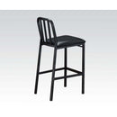 Jodie - Bar Chair (Set of 2) - Black Synthetic Leather & Antique Black by Unique Piece Furniture