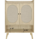 2 Door Shoe Rack, Freestanding Modern Shoe Storage Cabinet, for Entryway