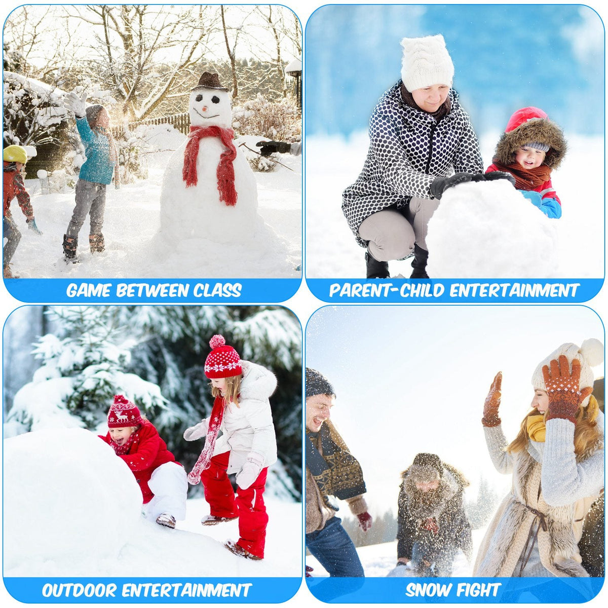 15Pcs Winter Snowball Tool Kit Kids Snow Molds Outdoor Snow Beach Toys for Kids Toddlers Adults Snowman Snowflake Duck Dinosaur, photo 2 of 14