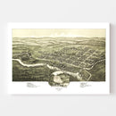Vintage Map of Davis, West Virginia 1898