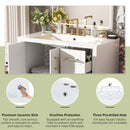 Traditional Bathroom Vanity With Soft Close Doors And Drawers by HouseOfZazla