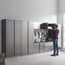 Nova Series - Wall Mounted Utility Storage Garage Cabinet - Dark Gray by HouseOfZazla