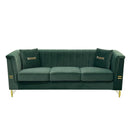FX-P82B-GR Velvet Sofa