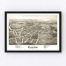 Vintage Map of Elkins, West Virginia 1897