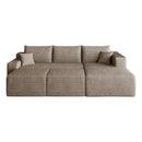 95" Cloud Sectional Sofa with 2 Ottomans
